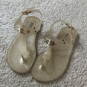 Michael Kors Kids Sparkling Sandals in Gold